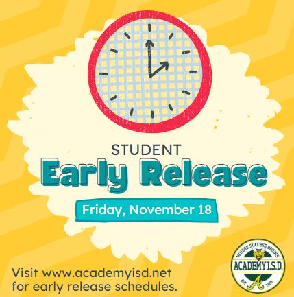  Student Early Release 11/18/22